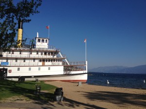 Sicamous paddlewheeler on Okanagan Lake, north end of Penticton